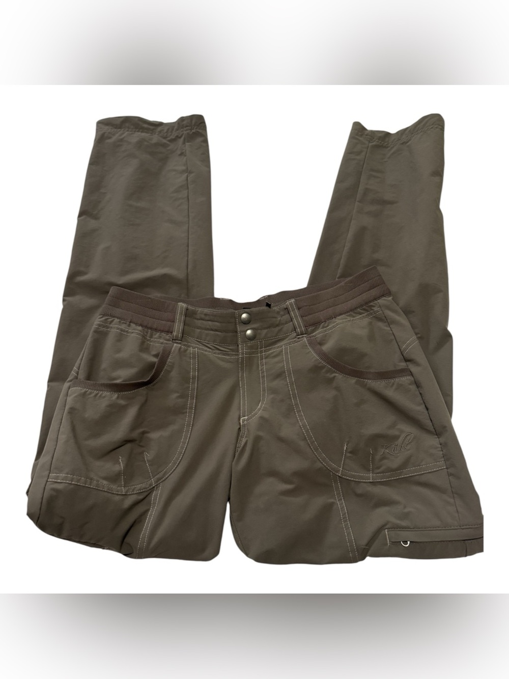 KÜHL Women’s Size 6 Regular Olive Green Cargo Hiking Pants – Outdoor/Travel